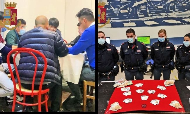 Bisca clandestina a Chinatown in un appartamento fatiscente: 5 denunce