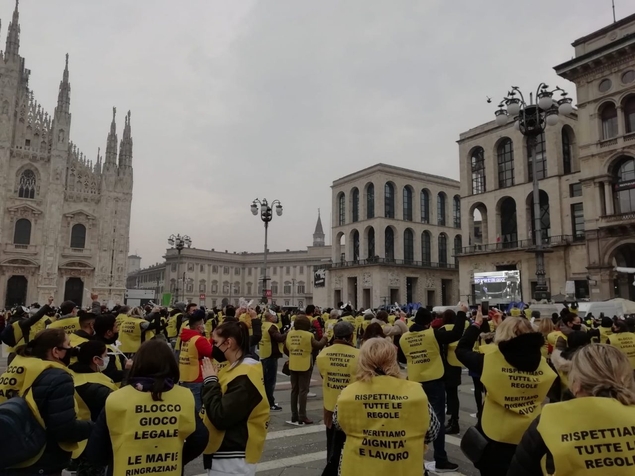 Protesta settore gioco