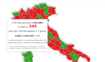 Incidenza contagi Covid: Milano e provincia per un soffio sotto la soglia della zona rossa