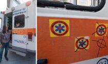 Croci celtiche sull'ambulanza dell'Unità Mobile Brigata Sanitaria