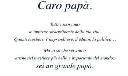 Pier Silvio compra una pagina del Corriere per far gli auguri a papà Berlusconi