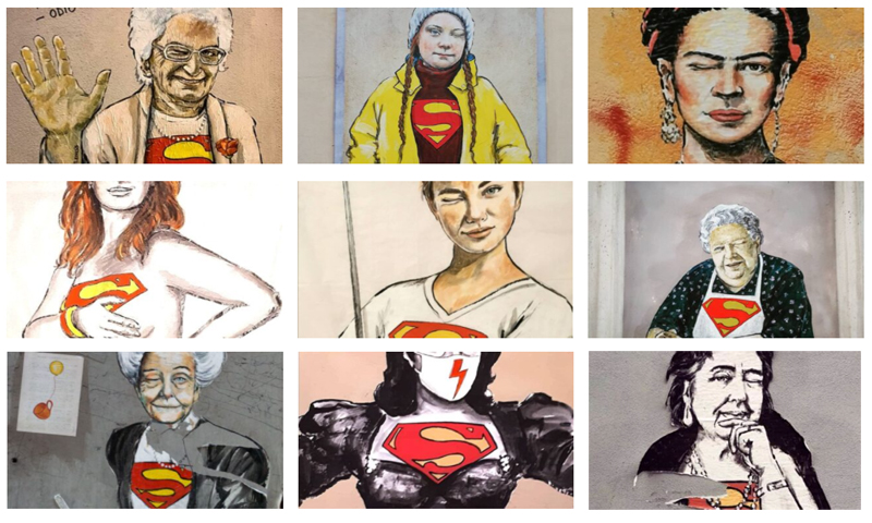 Murales di Superdonne a Milano: ecco dove poterli vedere
