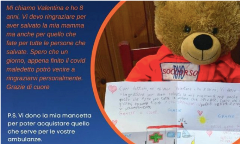 Cari dottori, mi chiamo Valentina e ho 8 anni.