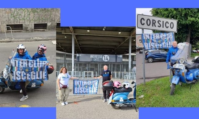 L’impresa: dalla Puglia a San Siro in Vespa per festeggiare lo scudetto dell’Inter