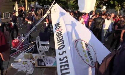 No Green Pass, 4 perquisizioni per danneggiamento al gazebo M5S in Darsena