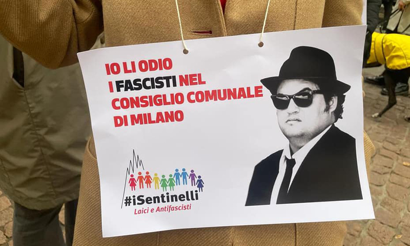 Assedio antifascista al primo Consiglio comunale di Milano: “Valcepina dimettiti”