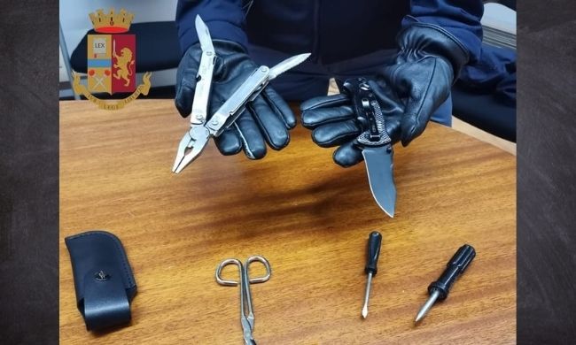Protesta no Green Pass: 9 portati in Questura, un arresto e un 18enne con coltelli