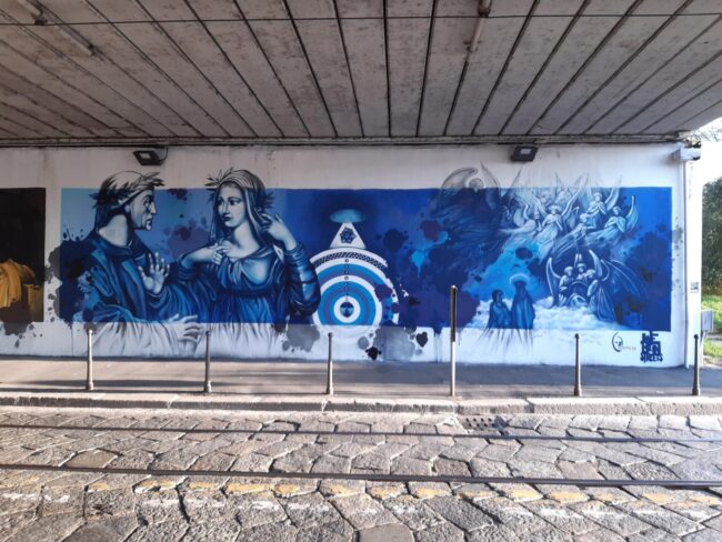 Dante Alighieri Naviglio street art 