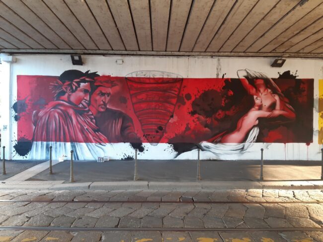 Dante Alighieri Naviglio street art