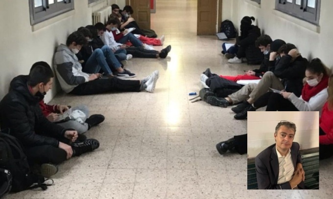 Studenti in gonna “antiviolenza”, continua la protesta contro il prof che li ha allontanati