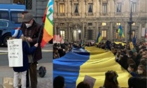A Milano oltre mille persone in piazza contro la guerra tra Russia e Ucraina: le immagini