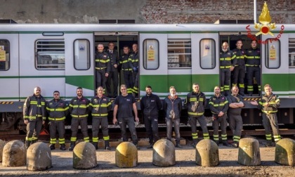 Atm dona un convoglio dismesso della metro per le esercitazioni dei vigili del fuoco