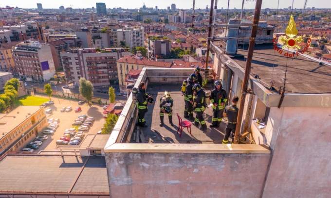 L’iniziativa dei pompieri di Milano per commemorare i colleghi nell’attentato dell’11 settembre