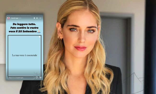 Elezioni: il nuovo appello di Chiara Ferragni: “Fate sentire la vostra voce il 25 settembre”