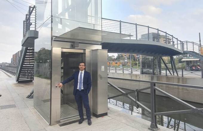 Attesa finita: finalmente attivi gli ascensori in piazzale Negrelli
