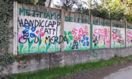 Insulti, svastiche e scritte oscene sul murale colorato da ragazzi disabili