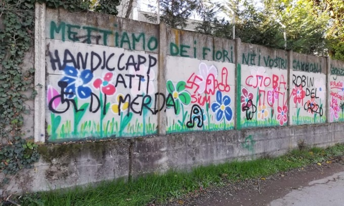 Segrate Insulti Svastiche E Scritte Oscene Sul Murale Colorato Da