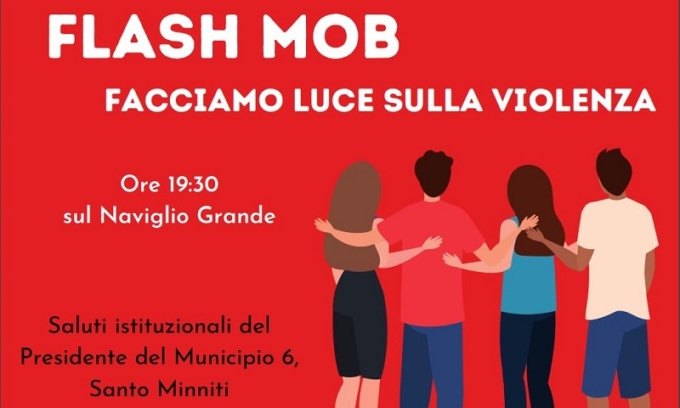 Giornata contro la violenza sulle donne: il Municipio 6 colora di rosso i ponti del Naviglio Grande