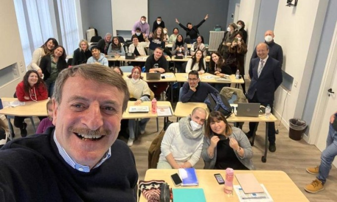 Gli studenti del Centro Formazione Moneta incontrano Giacomo Poretti