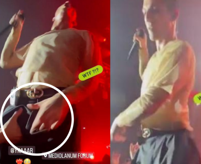 Damiano dei Måneskin molestato al concerto di Assago, il video