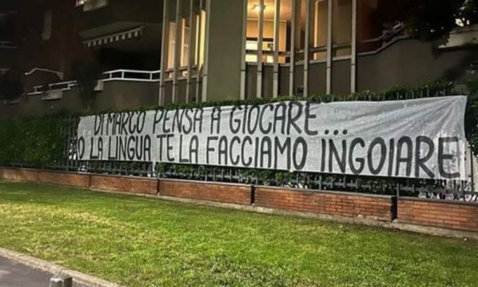 “La lingua te la facciamo ingoiare”: minacce sotto casa di Dimarco dopo la vittoria del derby