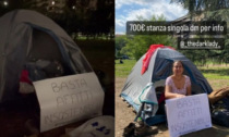 Affitti insostenibili a Milano: una studentessa bergamasca del Politecnico dorme in tenda