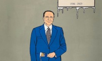 Rimosso il murale con il ritratto di Silvio Berlusconi