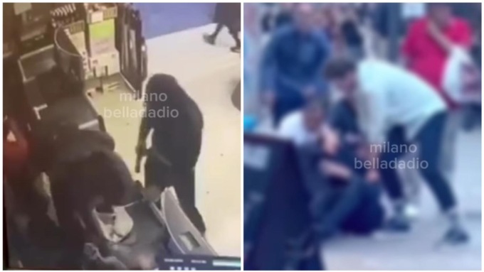Rapina un market cinese con la pistola, 15enne fermato dai passanti e arrestato: il video