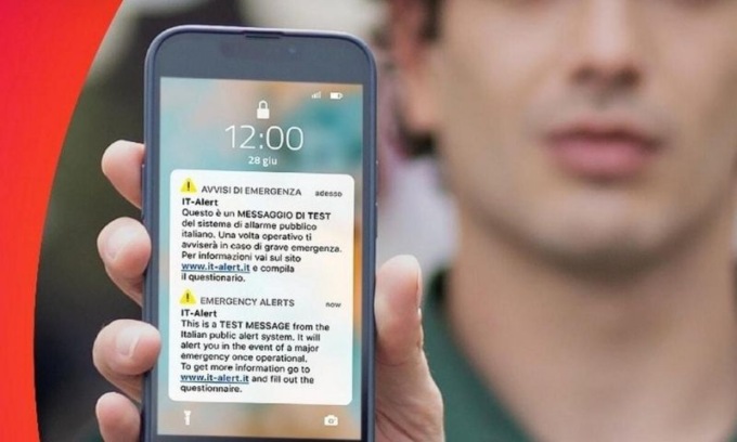 It-alert arriva in Lombardia: un messaggio di allarme su tutti i cellulari