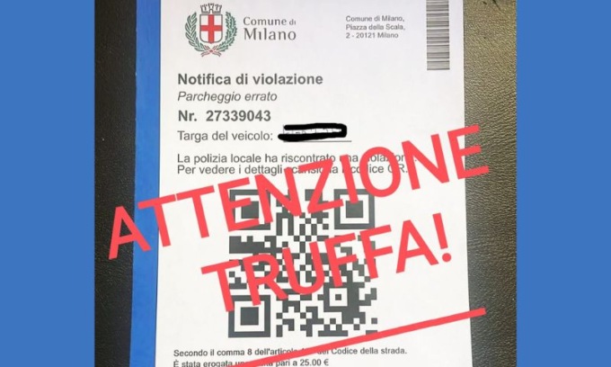E’ scoppiata la truffa delle multe lasciate sui parabrezza delle auto: la polizia locale lancia l’allarme