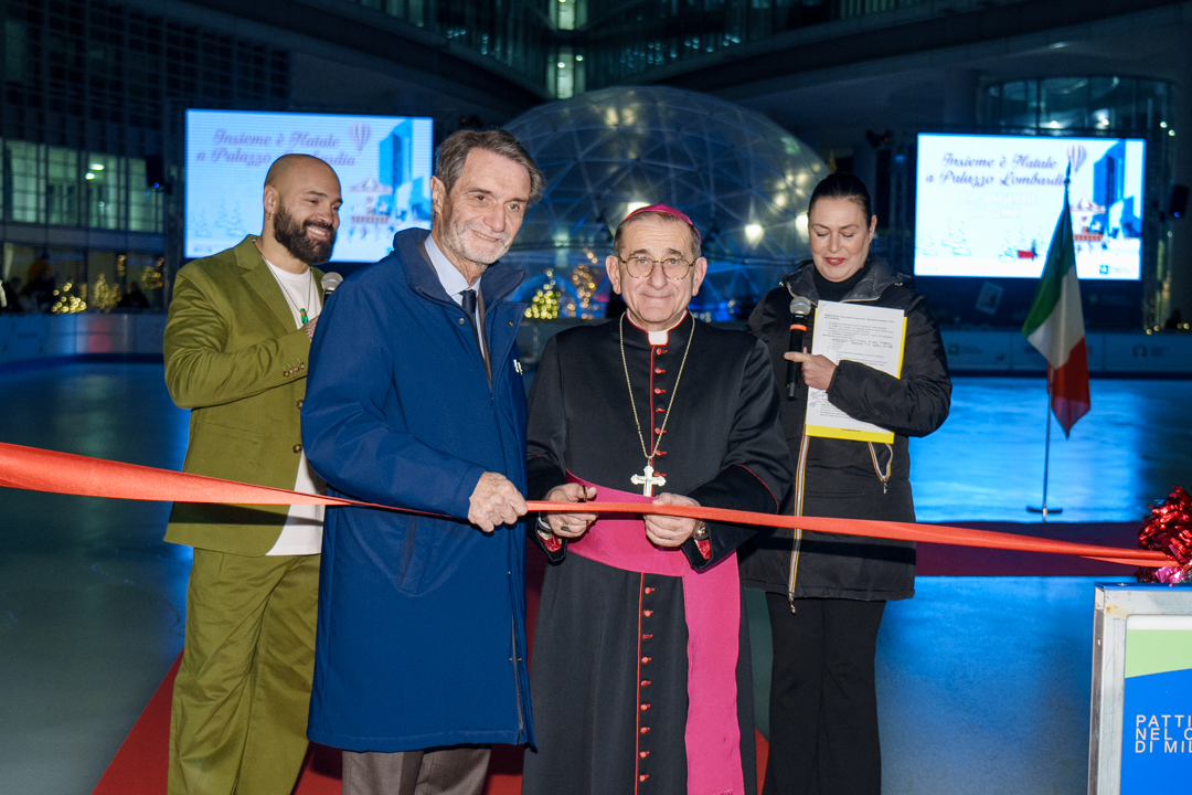 NATALE, DELPINI E FONTANA A INAUGURAZIONE INIZIATIVE PALAZZO LOMBARDIA (FOTO 2)