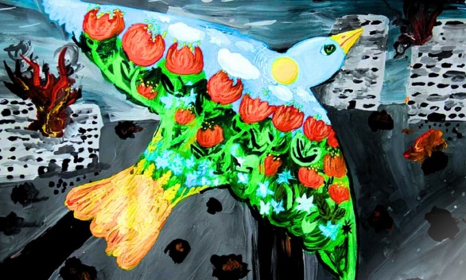“Colors to draw peace”: i disegni dei bambini ucraini in mostra a Palazzo Lombardia