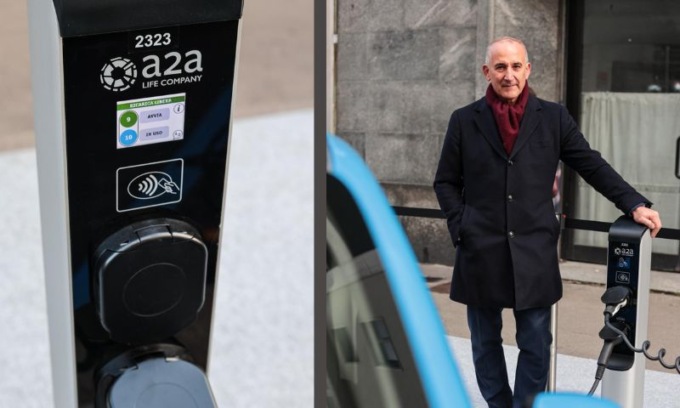 Milano green: entro due anni 4mila nuovi punti di ricarica elettrica A2A sulle strisce blu