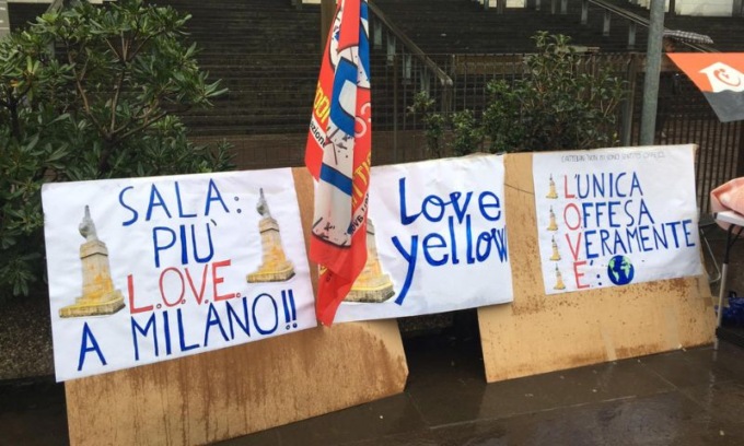 Tensione fuori dal Tribunale per il presidio di Ultima Generazione
