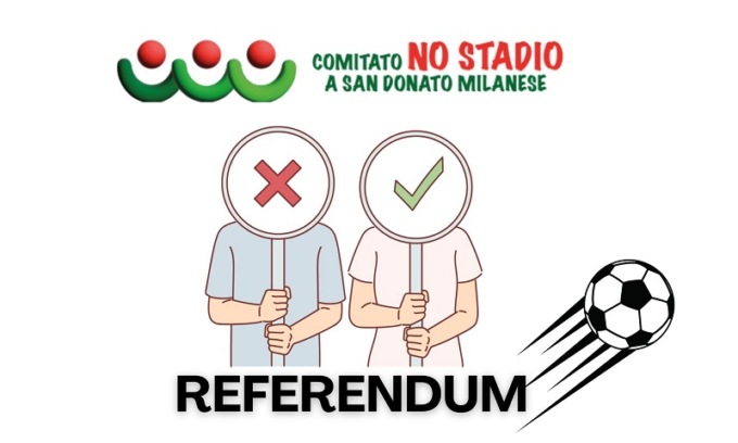 Nuovo stadio Milan, il “Comitato No Stadio” di San Donato deposita richiesta di referendum