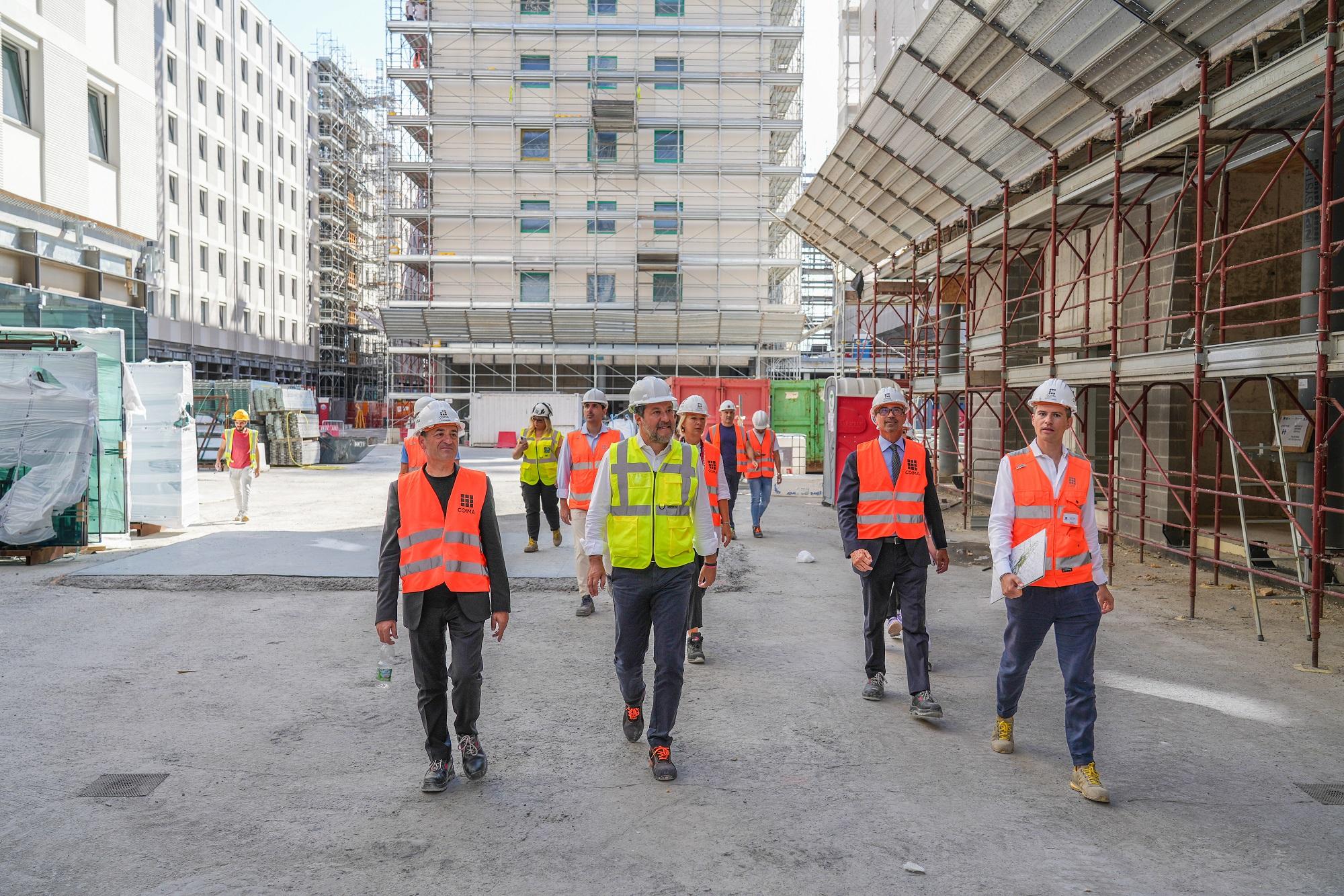 OLIMPIADI, SALVINI VISITA CANTIERE VILLAGGIO SCALO ROMANA (FOTO 2)