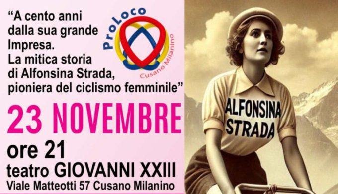 A Cusano Milanino arriva una rappresentazione teatrale dedicato ad Alfonsina Strada