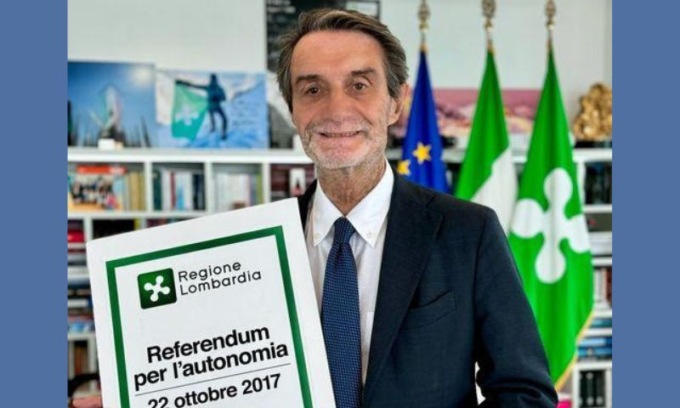 Il presidente Fontana celebra il referendum sull’Autonomia differenziata: “siamo locomotiva del Paese”
