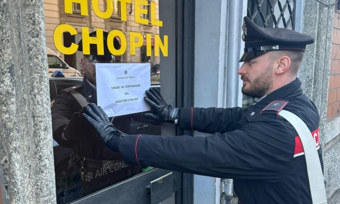 Sospesa la licenza dell’Hotel Chopin per dieci giorni