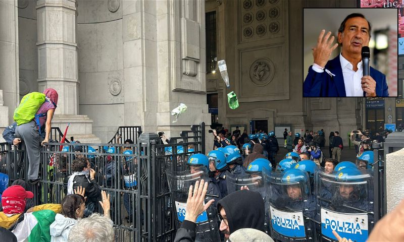 Scontri alla Centrale tra manifestanti e Polizia, Sala: “Milano campo di battaglia, indagini rapide per individuare responsabili”