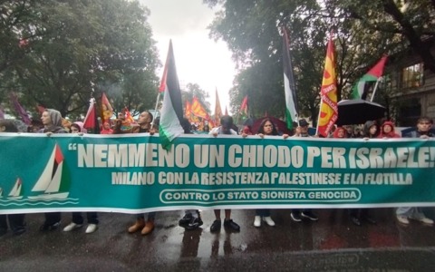Sciopero generale per Gaza e per la Palestina a Milano: migliaia in manifestazione