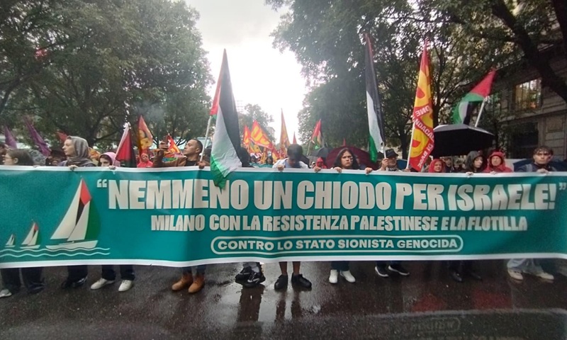 Sciopero generale per Gaza e per la Palestina a Milano: migliaia in manifestazione