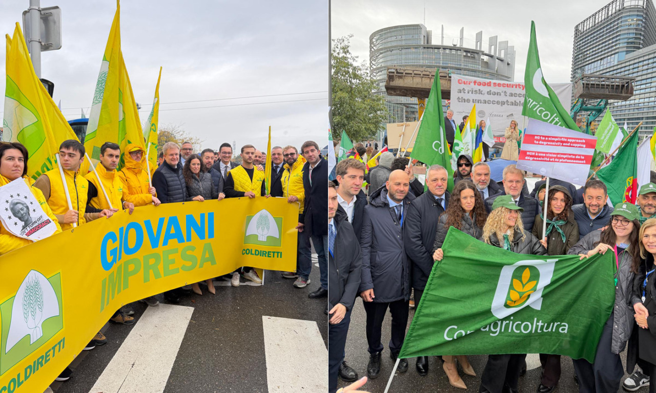 Agricoltura, delegazione FdI-ECR in presidio a Strasburgo