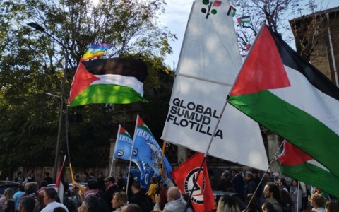 Sciopero in solidarietà a Flotilla e Gaza, in piazza a Milano 100mila persone, Usb occupa la tangenziale est