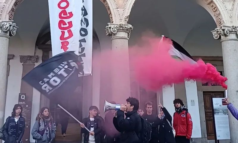 Occupata l’Università Statale di Milano: studenti in protesta per Gaza