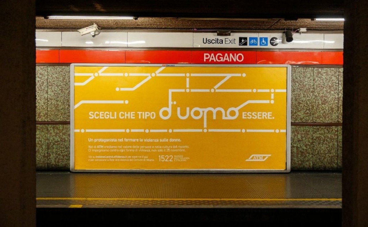 Atm e Comune di Milano insieme contro la violenza sulle donne: la campagna viaggia su metro e tram
