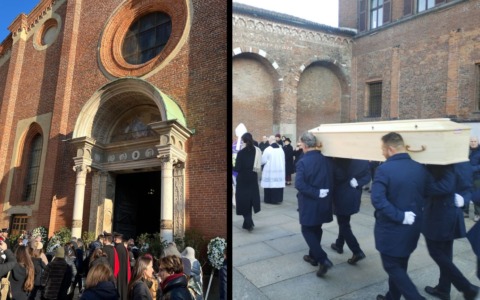L’ultimo abbraccio di Milano a Chiara e Achille, il dolore della città riempie due chiese