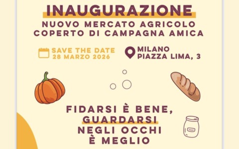 Sabato 28 marzo apre in piazza Lima il nuovo Mercato Coperto di Campagna Amica