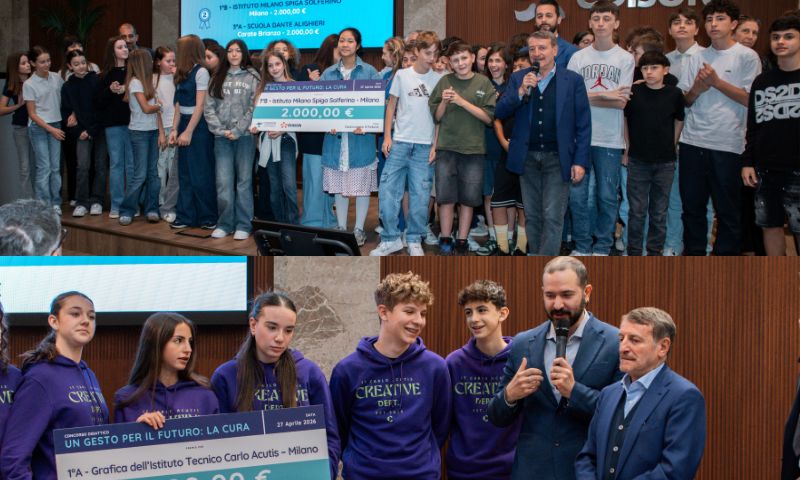 Studenti milanesi protagonisti al concorso “Un gesto per il futuro”