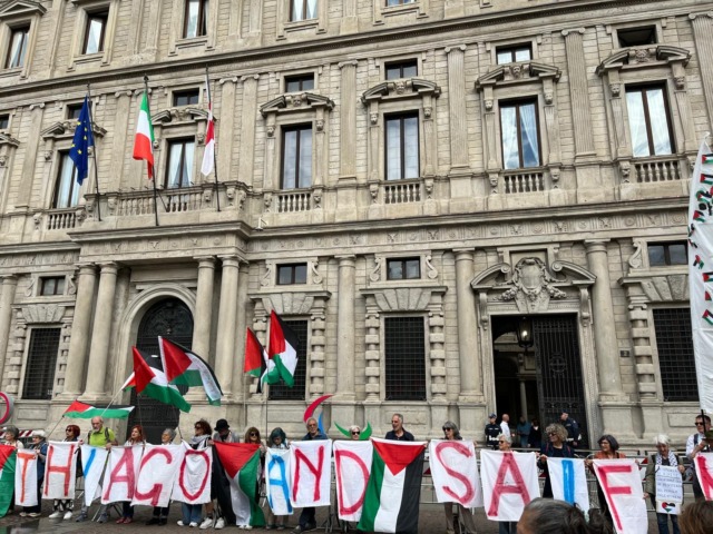 Solidarietà per Gaza: attivisti e politici chiedono la liberazione dei membri della Flotilla